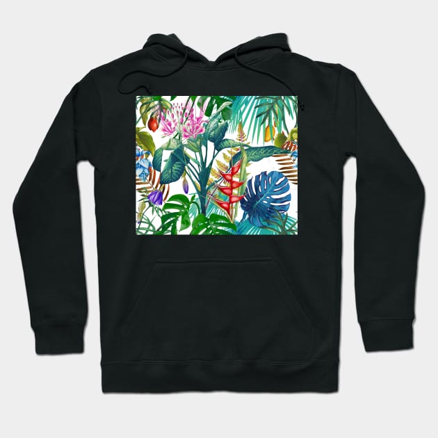 Tropical Flora Hoodie by BessoChicca